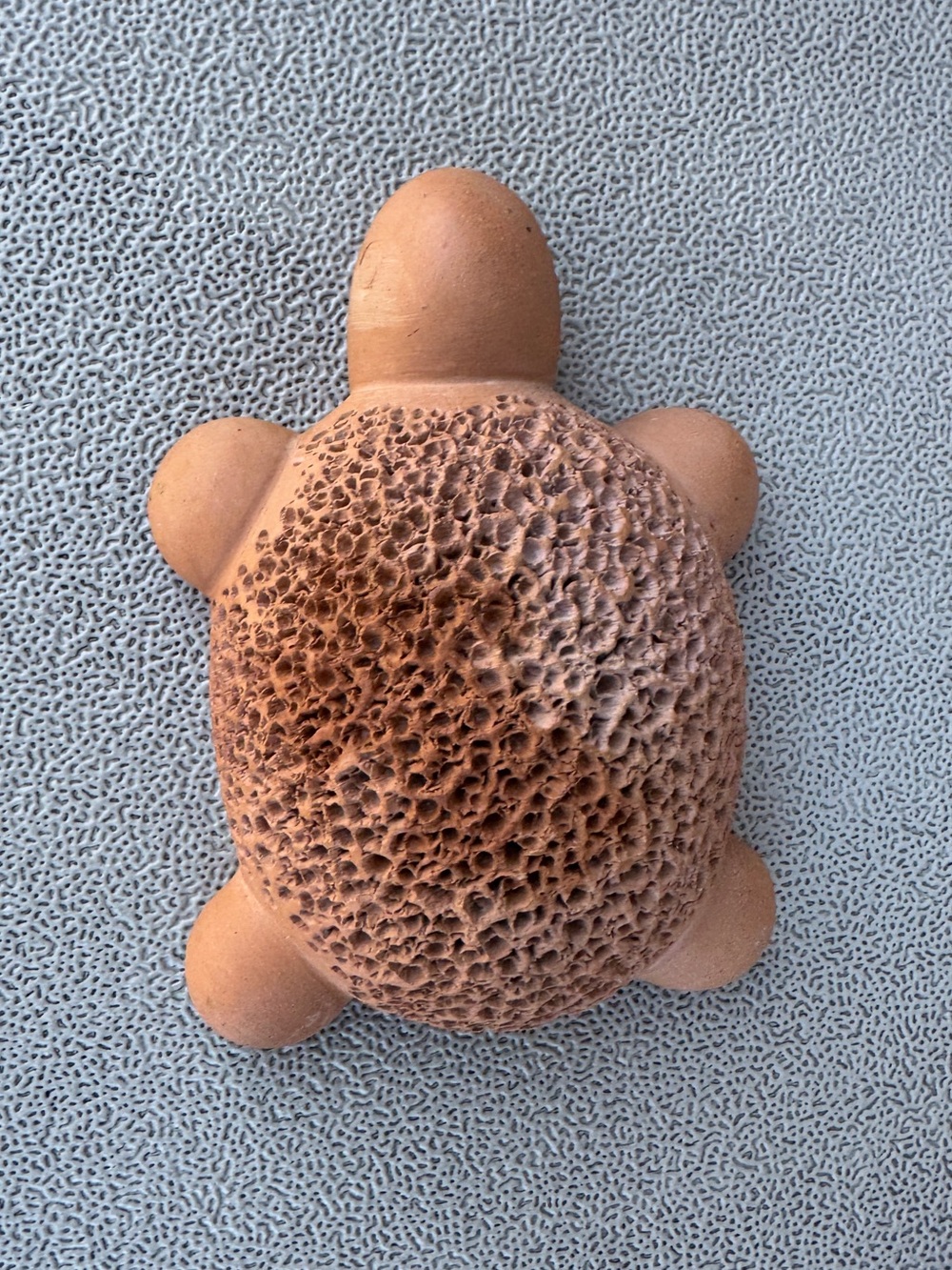 Terracotta clay turtle